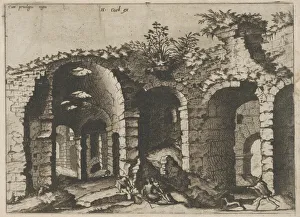 Ruins with Arched Vaults, from the series Roman Ruins and Buildings, 1562 Ruins with Arched Vaults, from the series Roman Ruins and Buildings, 1562