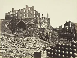 Ammunition Collection: Ruins of Arsenal, Richmond, Virginia, April 1863. Creator: Alexander Gardner