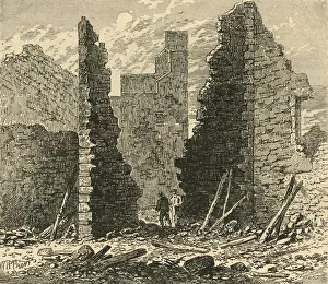 George Walter Thornbury Prints: Ruins of the Barbican on Ludgate Hill, 1792, (1897). Creator: Unknown