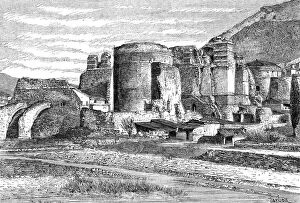 Images Dated 21st February 2008: The ruins of the basilica at Pergamon, Turkey, 1895