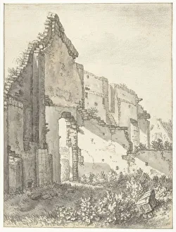 Utrecht Prints: Ruins of a building in Utrecht, 1674. Creator: Herman Saftleven the Younger