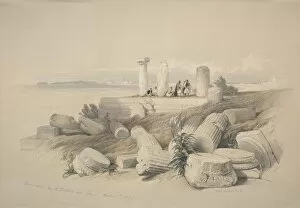 1796 1864 Gallery: Ruins Called Om El Hamed near Tyre, 1839. Creator: David Roberts (British, 1796-1864)