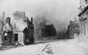 The ruins of Cambrai, France, First World War, 1918