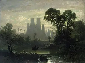 Waters Edge Prints: Ruins of the Castle of Kenilworth, 1850. Creator: Guillaume Van Der Hecht