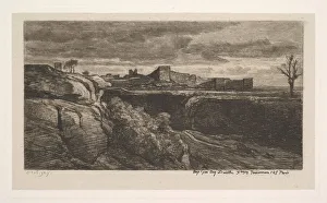 Auguste Delatre Gallery: Ruins of the Chateau of Cremieux (Isere), 1850