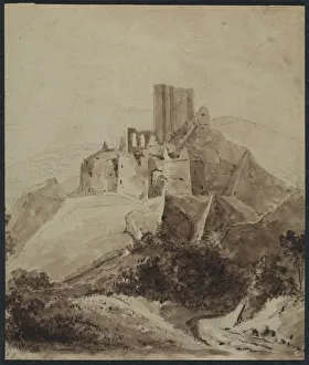 Ruins of Chateau dArque, 1819. Creator: Isidore Justin Taylor (French, 1789-1879)