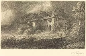 Ruins of a Chateau (Les ruins du chateau). Creator: Alphonse Legros