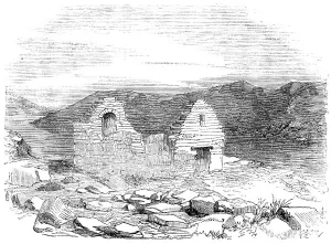 Greenland Prints: Ruins of Church, in the Fiord of Igaliko, 1856. Creator: Unknown