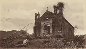 Images Dated 29th March 2021: Ruins of the Church of San Miguel, Panama, 1877. Creator: Eadweard J Muybridge
