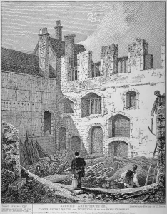 John Thomas Prints: Ruins of the Church of St Clare Minoressess without Aldgate, City of London, 1812