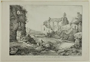 Charles Philibert De Lasteyrie Prints: Ruins of the Commanding Post of the Order of Malta