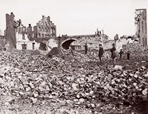 Signals Gallery: Ruins at end of Richmond and Petersburg Railroad Bridge, Richmond, 1861-65
