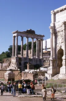 Ruins of the Forum and Temple of Saturn, Rome