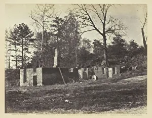 Ruins of Gains Mill, Virginia, April 1865. Creator: John Reekie Ruins of Gains Mill, Virginia, April 1865. Creator: John Reekie
