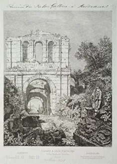 Maxime Lalanne Prints: Ruins of the Gallien Palace in Bordeaux, 1866-1868. Creator: Maxime Lalanne (French