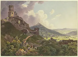 Volcano Prints: The Ruins of Gleiberg and Vetzberg near GieBen