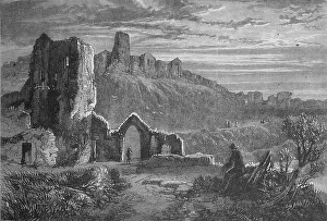 Ruins of Hastings Castle, c1880