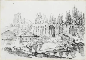 Vien Joseph Marie I Prints: Ruins of the Imperial Palaces on the Palatine Hill