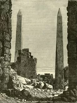 Disrepair Gallery: Ruins at Karnak, 1890. Creator: Unknown