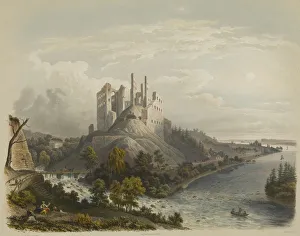 Deroy Gallery: Ruins of the Koknese castle, 1847