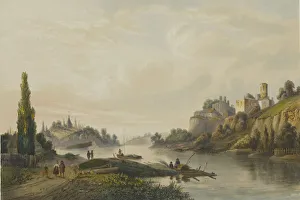 Jacottet Prints: Ruins of Korets Castle, Volhynia, 1847-1852