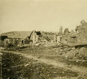 Issy Paris Prints: Ruins of Les Eparges, northern France, c1914-c1918