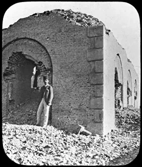 The ruins of the Mahdis tomb in Omdurman, Sudan, c1898. Artist: Newton & Co