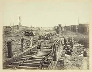 Barnard George Norman Collection: Ruins at Manassas Junction, March 1862. Creators: Barnard & Gibson, George N