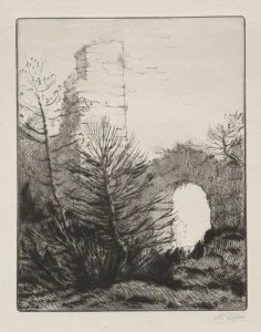 Ruins of a Monastery. Creator: Alphonse Legros (French, 1837-1911)