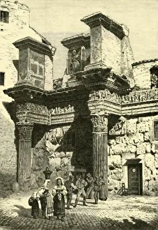 Ruins of Part of Nervas Forum, Rome, 1890. Creator: Unknown