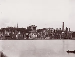 Richmond Prints: Ruins on North Bank of Canal, Richmond, 1865. Creator: Alexander Gardner