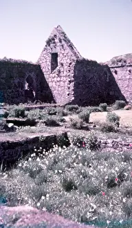 Island Prints: Ruins of nunnery, Isle of Iona, Scotland, c1955. Creator: Arthur Charles Kirby Ware