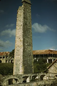 Ruins of an old sugar mill and plantation house, vicinity of Christiansted, Saint Croix, V. I. 1941. Creator: Jack Delano