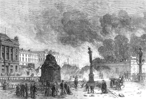 The Ruins of Paris: the Place de la Concorde, 1871. Creator: Unknown