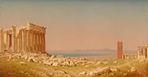 Acropolis Of Athens Collection: Ruins of the Parthenon, 1880. Creator: Sanford Robinson Gifford
