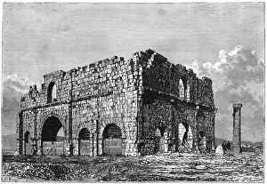 Images Dated 19th January 2008: The ruins of the Praetorium, Lambaesis, Algeria, c1890. Artist: Armand Kohl