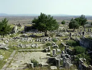 Ruins, Priene, Agora, Ionia, Anatolia, Turkey, 1999. Creator: Unknown