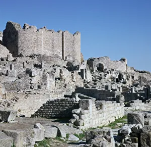 Bajah Collection: Ruins of the Roman city of Thugga, 3rd century