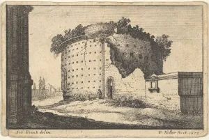 Wenceslaus And Xa0 Prints: Ruins of a Round Building, 1673. Creator: Wenceslaus Hollar