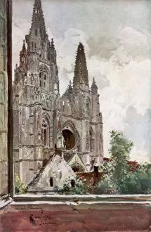 Flameng Prints: The Ruins of Saint Jean des Vignes Abbey