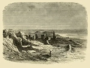 Nile Delta Prints: Ruins at Sais, 1890. Creator: Unknown