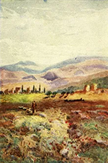 James Ii Prints: Ruins of Sardis - Revelations. iii. 1. c1924. Creators: James Clark, Henry A Harper