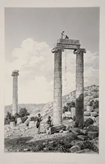 1863 Prints: Ruins of the Temple of Apollo Branchidae, pub. 1863 (lithograph). Creator: English School
