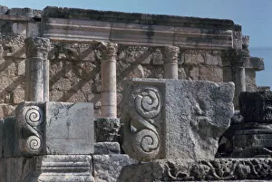 Ruins of a temple in Galilee where Christ preached, 1st century Ruins of a temple in Galilee where Christ preached, 1st century