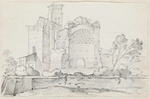 Vien Joseph Marie I Prints: Ruins of the Temple of Venus and Rome in the Forum
