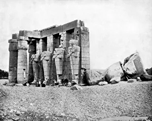 John L John Lawson Prints: Ruins, Thebes, Egypt, 1893. Artist: John L Stoddard