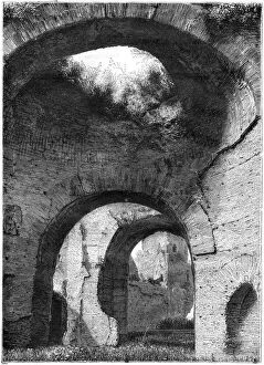Baths Of Caracalla Gallery: Ruins of the thermal baths of Caracalla, Rome, 1886