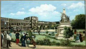 Tuileries Prints: Ruins of the Tuileries Palace, after the fire of 1871