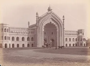 Mughal Prints: Rumi Darwaza, Lucknow, India, 1860s-70s. Creator: Unknown