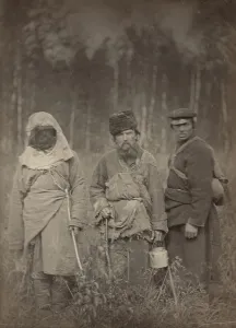 Runaway Siberian convicts (common criminals), between 1885 and 1886. Creator: Unknown